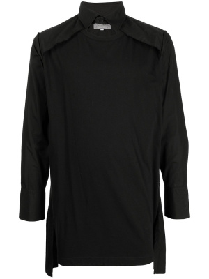 

T-shirt panel long-sleeve shirt, Yohji Yamamoto T-shirt panel long-sleeve shirt