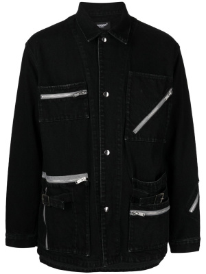 

Zip-detailed denim jacket, Undercover Zip-detailed denim jacket