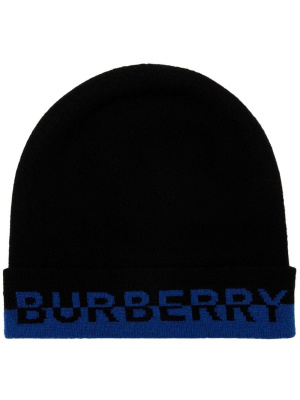 

Intarsia-knit logo beanie, Burberry Intarsia-knit logo beanie