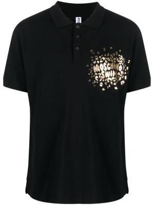 

Logo-print cotton polo shirt, Moschino Logo-print cotton polo shirt