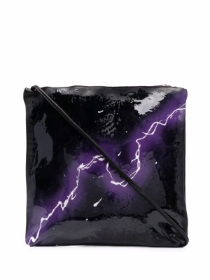 

Thunder-print shoulder bag, Guidi Thunder-print shoulder bag