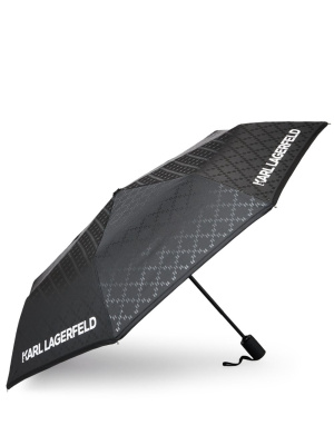 

K/Monogram logo-lettering umbrella, Karl Lagerfeld K/Monogram logo-lettering umbrella