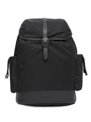 

Leather-trim baby changing backpack, Burberry Kids Leather-trim baby changing backpack