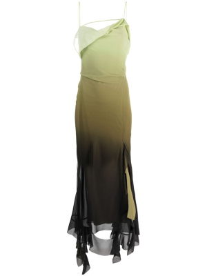 

Ombré-effect ruffled midi dress, Acne Studios Ombré-effect ruffled midi dress