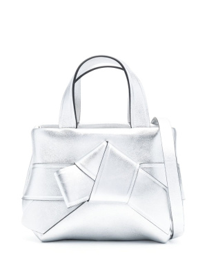 

Mini Musubi metallic tote bag, Acne Studios Mini Musubi metallic tote bag
