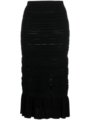

Crochet midi skirt, SANDRO Crochet midi skirt