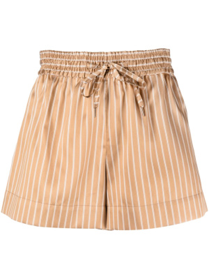 

Elasticated-waist striped shorts, SANDRO Elasticated-waist striped shorts