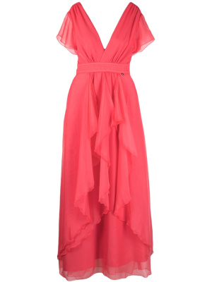 

Chiffon ruffled maxi dress, LIU JO Chiffon ruffled maxi dress