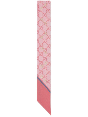 

GG-print silk neck bow, Gucci GG-print silk neck bow