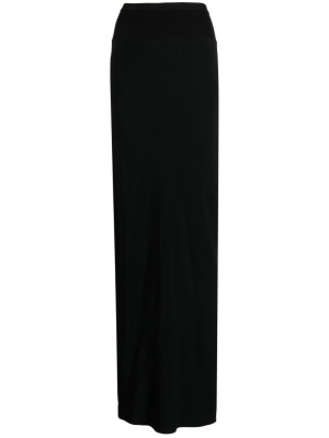 

High-waist cotton blend skirt, Rick Owens High-waist cotton blend skirt