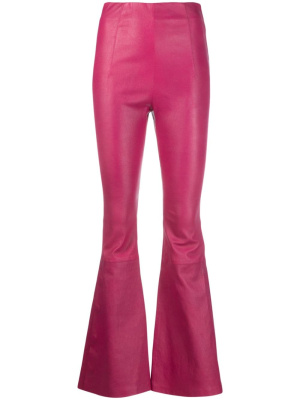 

High-waisted leather flared trousers, AMIRI High-waisted leather flared trousers