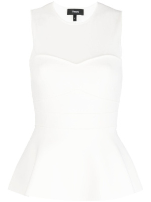 

Flared-hem sleeveless top, Theory Flared-hem sleeveless top