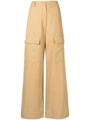 

Wide-leg flap-pocket trousers, Stella McCartney Wide-leg flap-pocket trousers
