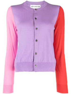

Colour-block knitted cardigan, Comme Des Garçons Girl Colour-block knitted cardigan