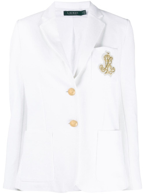 

Single-breasted logo blazer, Lauren Ralph Lauren Single-breasted logo blazer