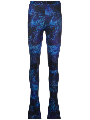 

All-over logo-print flared trousers, Off-White All-over logo-print flared trousers