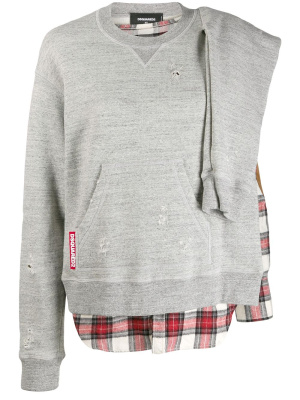 

Check detail sweatshirt, Dsquared2 Check detail sweatshirt