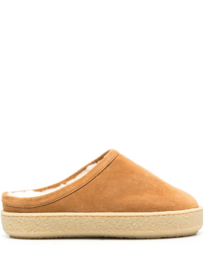 

Shearling suede mules, ISABEL MARANT Shearling suede mules