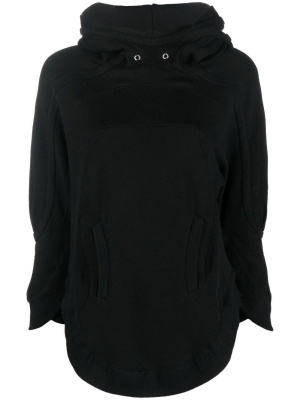 

Curved-hem cotton hoodie, Undercover Curved-hem cotton hoodie