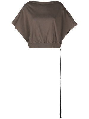 

Boat-neck cotton T-shirt, Rick Owens DRKSHDW Boat-neck cotton T-shirt