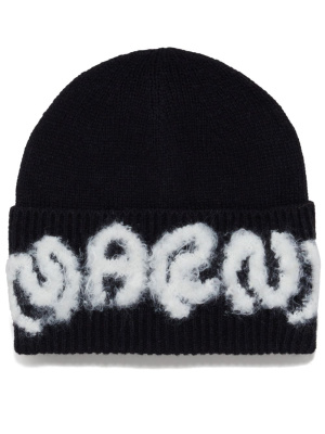 

Logo-appliqué wool beanie, Marni Logo-appliqué wool beanie