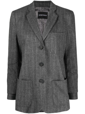 

Pinstripe-pattern single-breasted blazer, Emporio Armani Pinstripe-pattern single-breasted blazer