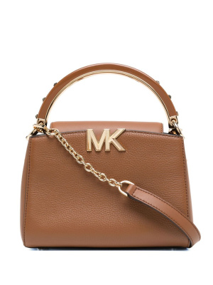 

Karlie logo-plaque leather tote, Michael Kors Karlie logo-plaque leather tote