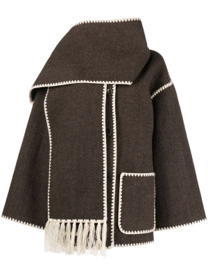 

Wool-blend scarf jacket, TOTEME Wool-blend scarf jacket