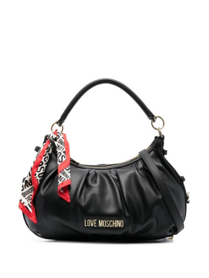 

Logo-plaque zip-up tote bag, Love Moschino Logo-plaque zip-up tote bag