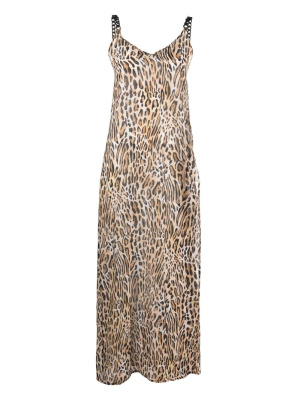 

Leopard-print maxi beach dress, Moschino Leopard-print maxi beach dress