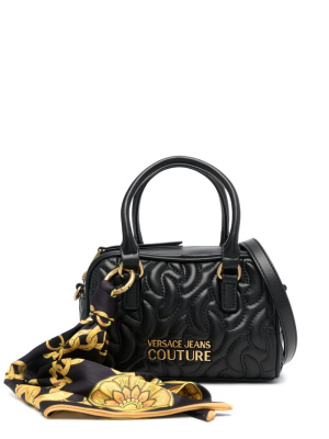 

Logo-plaque quilted tote bag, Versace Jeans Couture Logo-plaque quilted tote bag