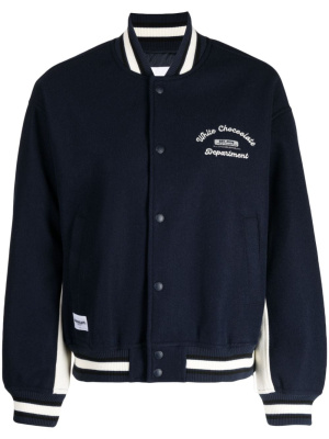 

Logo-embroidered varsity jacket, CHOCOOLATE Logo-embroidered varsity jacket