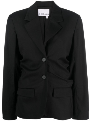 

Ruched single breasted blazer, REMAIN Ruched single breasted blazer