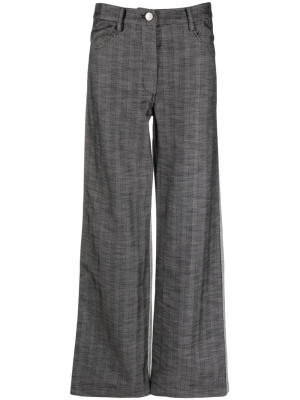 

Colour-block wide-leg trousers, REMAIN Colour-block wide-leg trousers