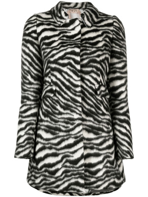 

Zebra-print single-breasted jacket, Nº21 Zebra-print single-breasted jacket