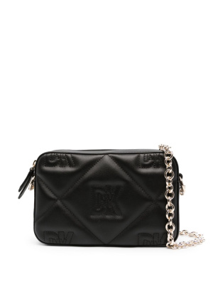 

Diamond-quilted leather crossbody bag, DKNY Diamond-quilted leather crossbody bag