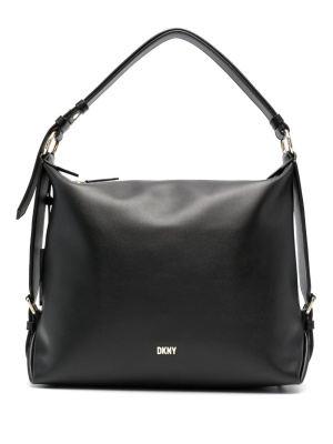 

Logo-lettering leather tote bag, DKNY Logo-lettering leather tote bag