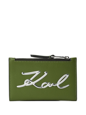 

K/Signature logo-embossed wallet, Karl Lagerfeld K/Signature logo-embossed wallet