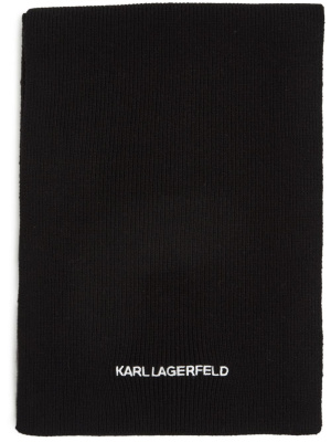 

K/Essential ribbed-knit scarf, Karl Lagerfeld K/Essential ribbed-knit scarf