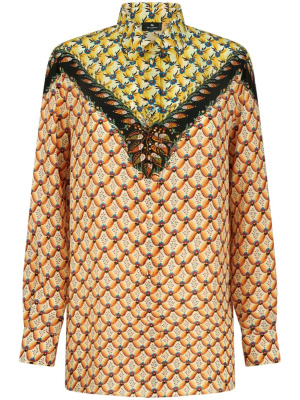 

Floral-print silk shirt, ETRO Floral-print silk shirt
