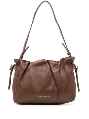 

Drawstring-fastening leather shoulder bag, Tommy Hilfiger Drawstring-fastening leather shoulder bag