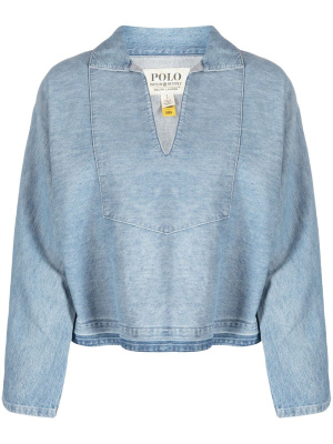 

Twill long-sleeved top, Polo Ralph Lauren Twill long-sleeved top