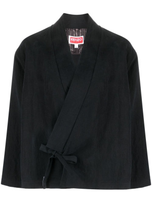 

Wrap-front cropped jacket, Kenzo Wrap-front cropped jacket