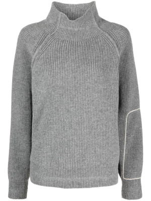 

Intarsia-knit high-neck jumper, Victoria Beckham Intarsia-knit high-neck jumper