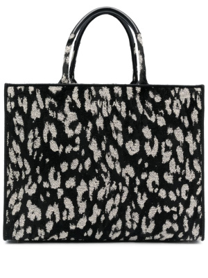 

Patterned-jacquard canvas tote bag, Furla Patterned-jacquard canvas tote bag