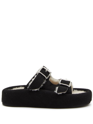 

Double-buckle slides, MM6 Maison Margiela Double-buckle slides