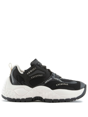 

Logo-print lace-up sneakers, Armani Exchange Logo-print lace-up sneakers