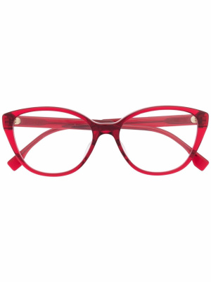 

Transparent cat-eye frame glasses, Fendi Eyewear Transparent cat-eye frame glasses