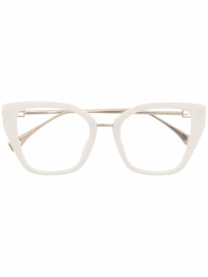 

Logo-plaque arm glasses, Fendi Eyewear Logo-plaque arm glasses