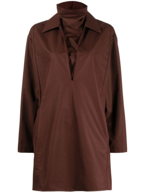 

Plunging V-neck shirt dress, Jil Sander Plunging V-neck shirt dress